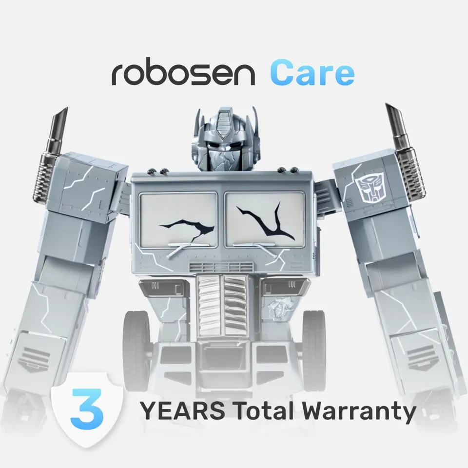 Robosen Fallen Leader Optimus Prime G1 garanzia estesa 2 anni 3 anni totali