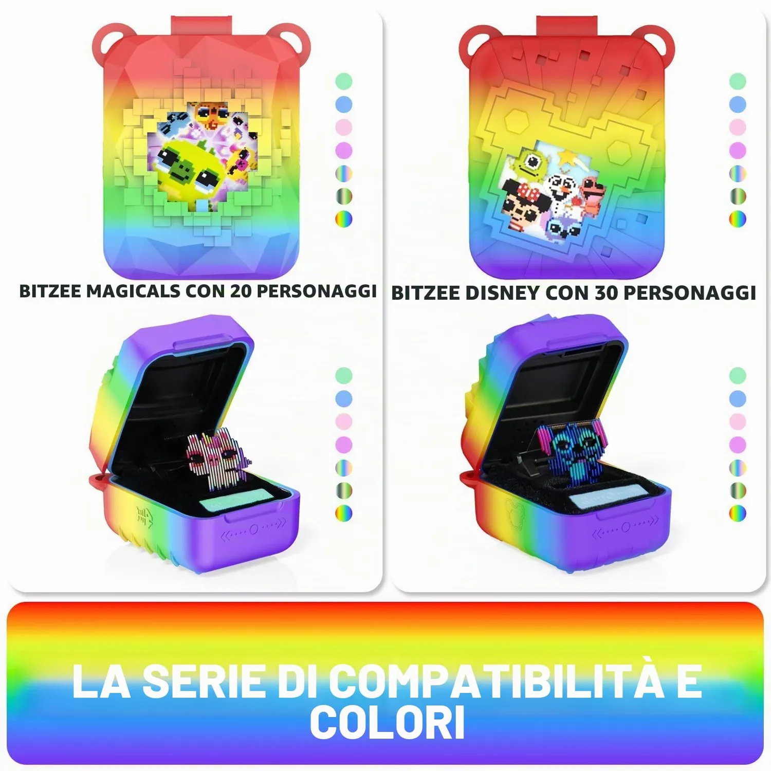 Bitzee Disney Custodia Protettiva Silicone Rossa con Cordino